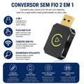 Imagem 2 de Adaptador Sem Fio 2 em 1 para Apple CarPlay e Android Auto